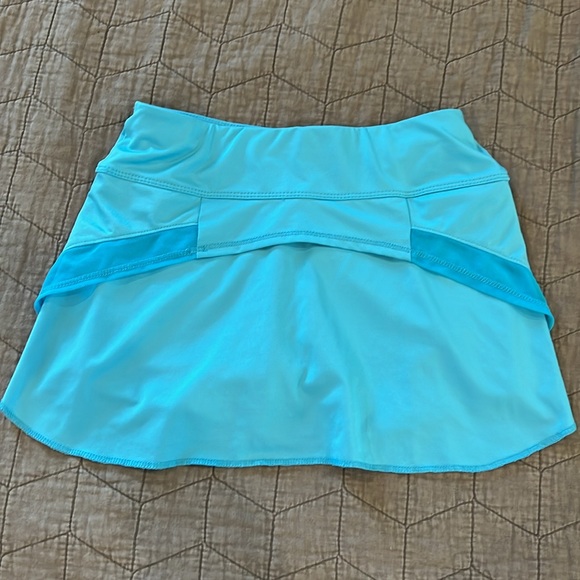 Lucky in Love Turquoise Blue Girls Athletic Skort Sz M 10-12 - Picture 5 of 8
